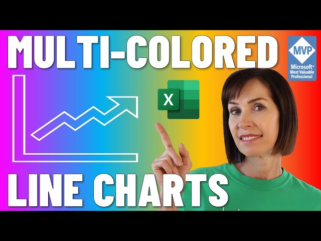 Multi-colored Excel Line Charts - 3 EASY ways!