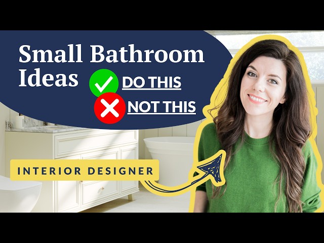 8 Small Bathroom Design Ideas – try these if you're renovating!