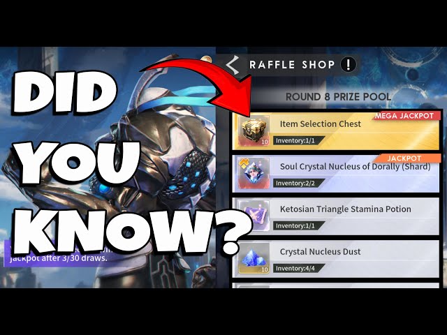 HOW TO GET BETTER REWARDS IN THE RAFFLE SHOP in Eternal Evolution