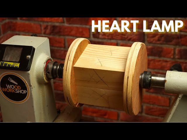 Woodturning - Heart Lamp