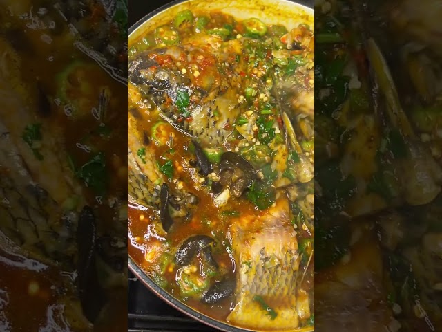 Very Simple and Delicious Seafood Okro Soup. A must try #food #recipe #diy #viralvideo #trend