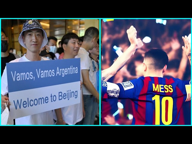 Messi Receives Incredible Beijing Welcome & Chants | Argentina Friendlies 2023