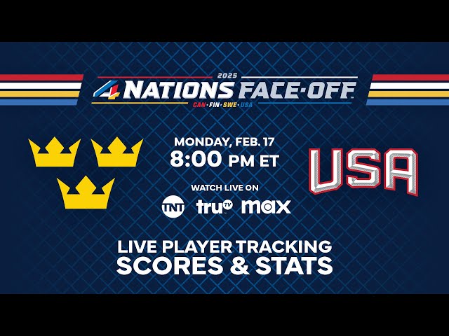 Sweden vs. USA Live Scoreboard and Updates | 2025 4 Nations Face-Off