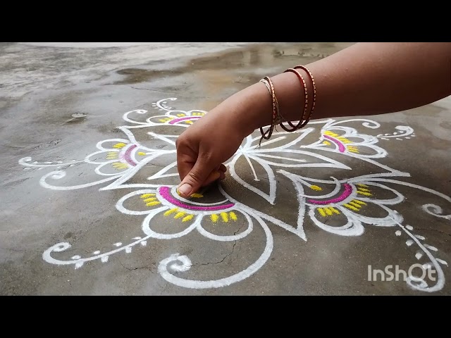 simple easy 🌼🌼🌼rangoli design 🌼🌼🌼