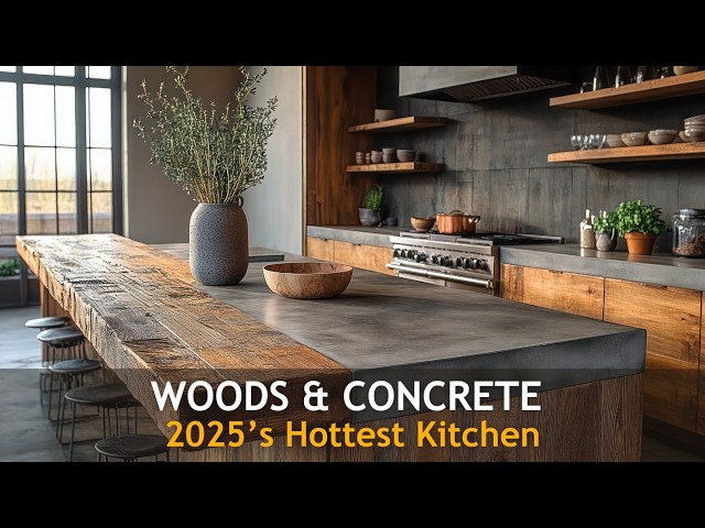 Wood & Concrete Magic: 2025’s Best Kitchen Looks