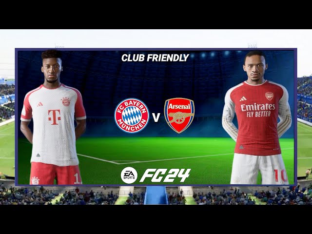 Bayern Munich vs. Arsenal - UCL 24/25 - ft. Mikel Merino, Calafiori, Olise - Full Match - FC 24