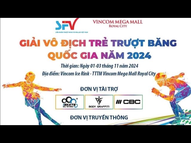 🔴🕺💃GIẢI VÔ ĐỊCH TRẺ TRƯỢT BĂNG QUỐC GIA NĂM 2024- TRƯỢT BĂNG NGHỆ THUẬT, Nation Skating Vietnam