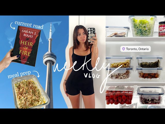 week in my life: meal prep, new workouts & trying PR makeup (rare beauty, ysl)!