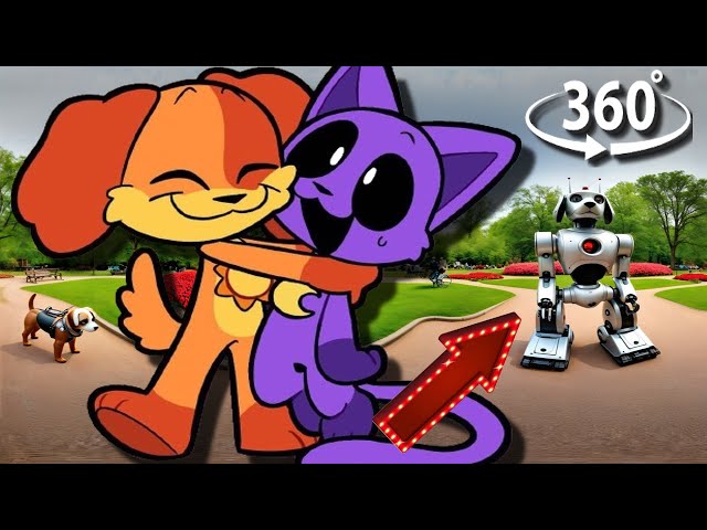 🔍 Find  DogDay x CatNap  in  360° VR  Animation 210  Poppy Playtime Chapter 3