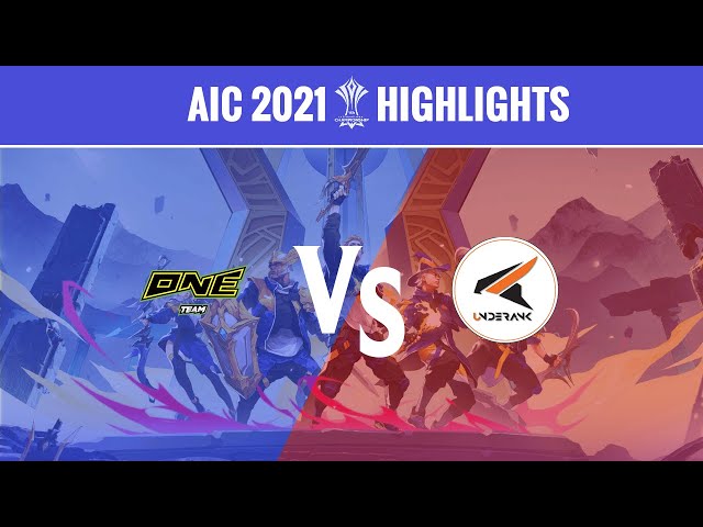 Highlights: ONE Team Esports vs UndeRank | AIC 2021 Group Stage Day 4