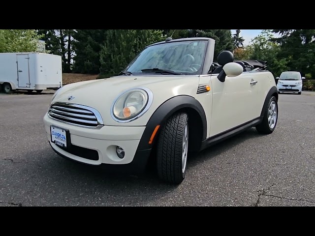 Let's Demo our Used Mini Cooper Convertible with only has 40k Miles in Portland Oregon