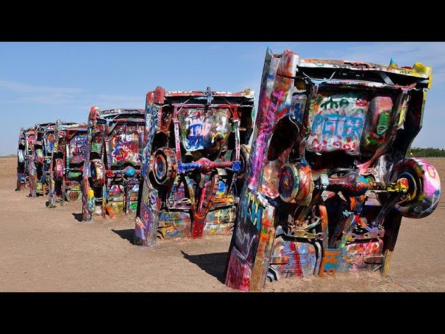 Cadillac Ranch in 3D VR