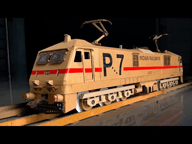 How to make WAP 7 locomotive with Cardboard | Indian Railways