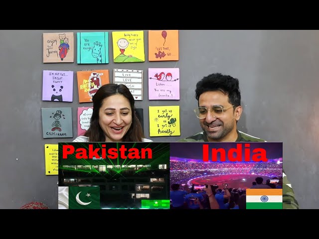 Pakistani Reacts to India Vs Pakistan Stadium Light/ laser Show Comparison | Champions Trophy