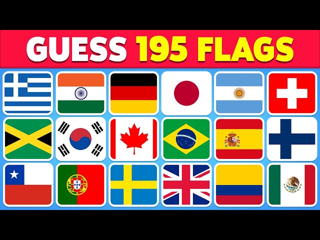 Guess All the 195 Flags of the World 🚩 | Guess the Country Flag Quiz 2024