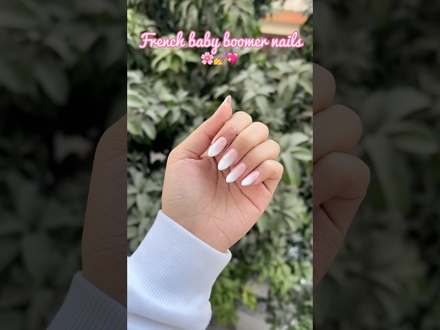 let's do french baby boomer nails at home 💅#nailsart #nails #nailinspo #naildesign #nailtutorial