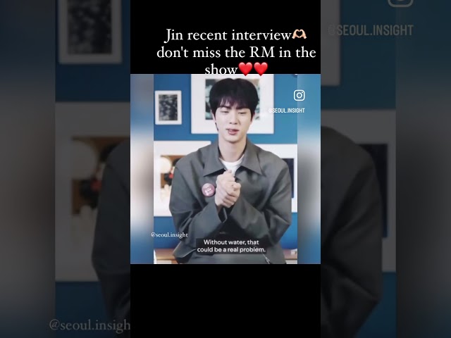 Throwback to jin interview on spotify for happy album !! Watch this to know more about kim seokjin