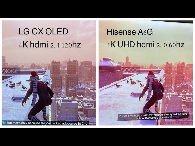 #Tv comparison: #LGCXvs#HisenseA6G