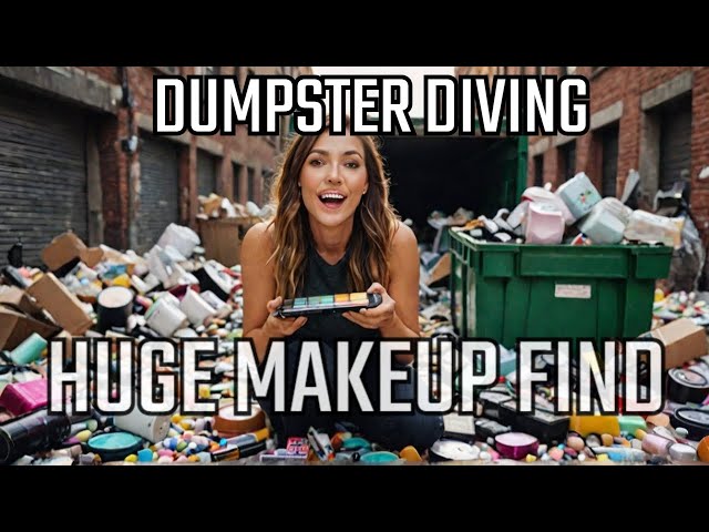 Ultimate UK Dumpster Diving Makeup Haul