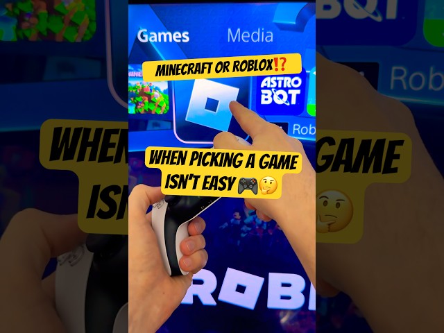 Roblox or Minecraft⁉️ The Eternal Struggle 👊