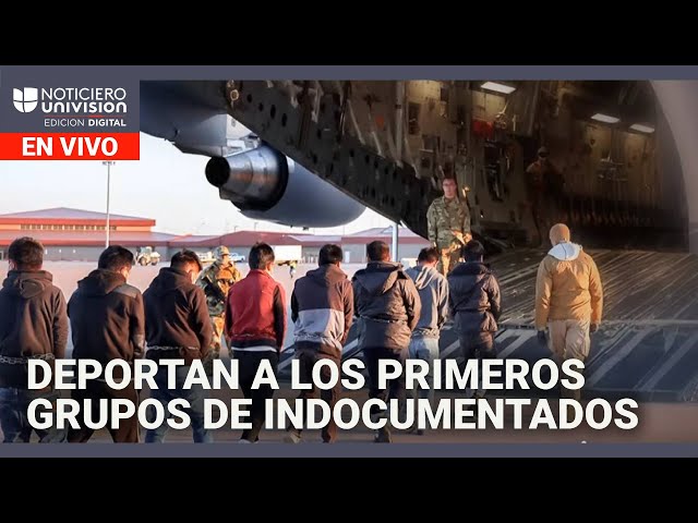 Deportan a los primeros grupos de indocumentados Edicion Digital 24 de enero de 2025