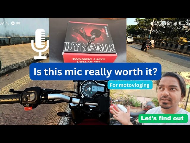 Dynamic External Mic Review – Is It Worth It for Motovlogging? 🎤🏍️ Part ONE