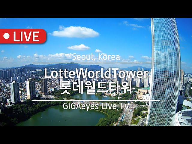 서울실시간 롯데월드타워라이브  Live Cam I "LotteWorldTower", Seoul, Korea I 잠실롯데월드타워 롯데월드타워 전망대 서울sky