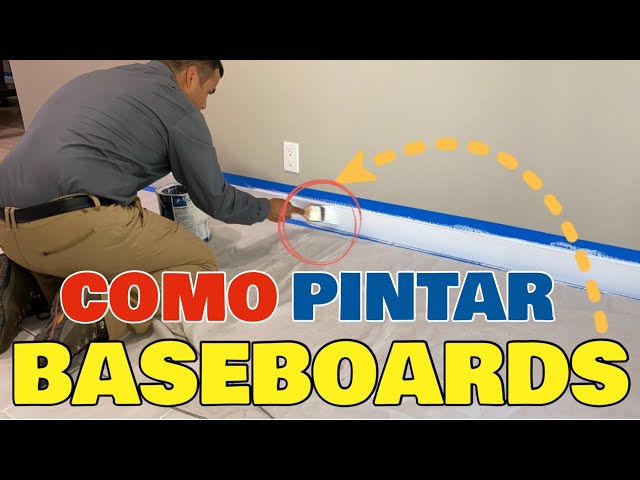 Como Pintar Baseboards o Moldura Interior Fácil y Sencillo