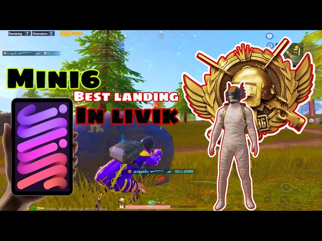 Best landing In livik || sh***t  knockout in last zone😰 || iPad Mini6 gameplay 🔥||