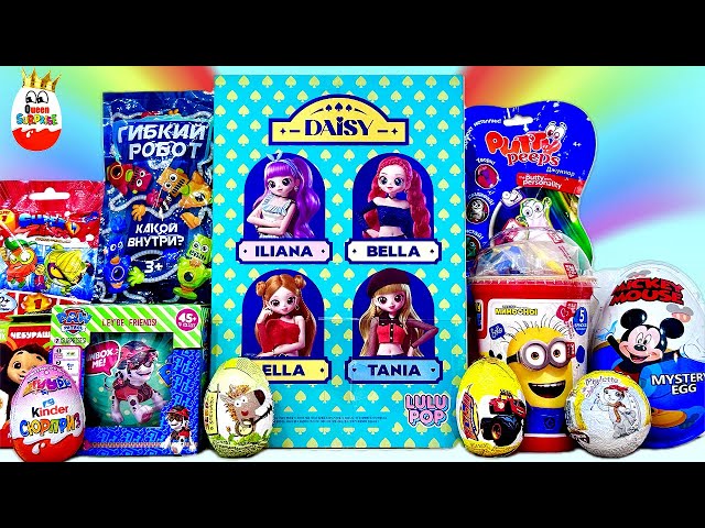 SURPRISE MIX! LULUPOP DAISY, Puppy Patrol, Flash, Minions, Surprise unboxing