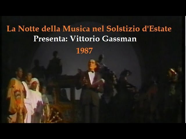 "La notte della Musica nel solstizio d'estate" (1987) - Presenta: Vittorio Gassman