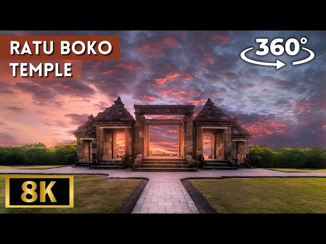 Ratu Boko Temple Yogyakarta, Indonesia (360 VR) 8K Video