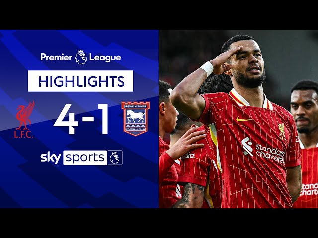 Gakpo scores twice as Reds thump Ipswich | Liverpool 4-1 Ipswich | Premier League Highlights