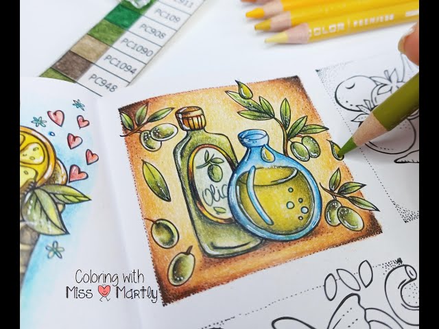 Coloring: Meine Reise durch Europa by Rita berman | Oil with Prismacolor