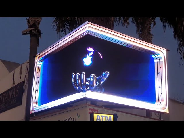 The First 3D Immersive Anamorphic Billboard In Cyprus. Protaras Strip. www.Virtual-Cyprus.com