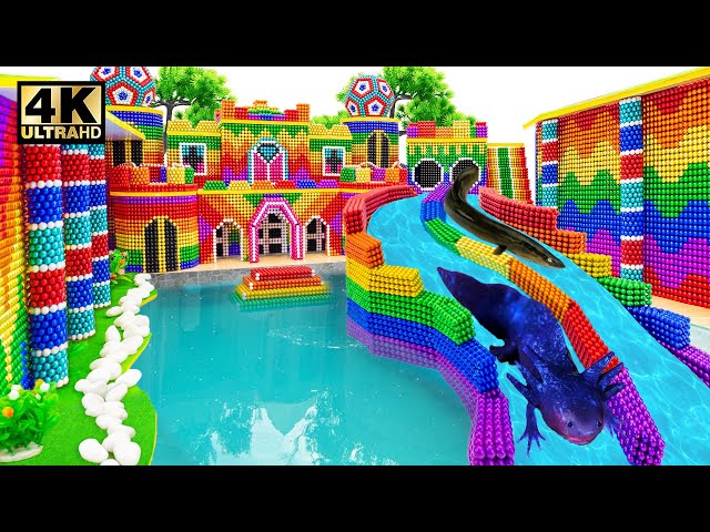 100 Summer Days How To Make 1M Dollars Water Slide Park Into Underground Pool House