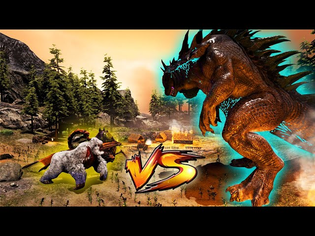 GODZILLA VS BROODMOTHER, MEGAPITHECUS & MANTICORE BOSS | Ark Battles | Thyrulous