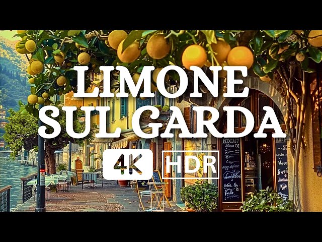 LIMONE SUL GARDA WALKING TOUR 🍋 THE MOST BEAUTIFUL PLACES ON LAKE GARDA - ITALY 4K HDR