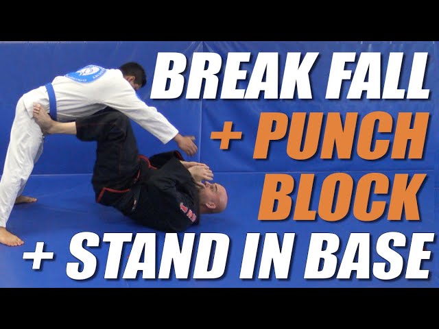 DM Jiu-Jitsu Kids Lesson - Backward Break Fall + Punch Defense (#4) + Stand In Base