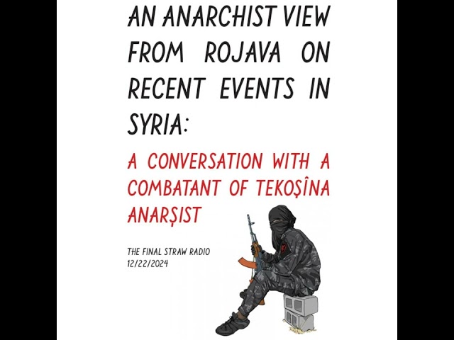 An Anarchist View From Rojava on Recent Events in Syria: A conversation with a combatant of...