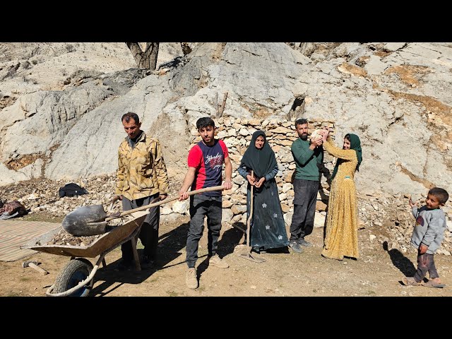 Building a Traditional Desert Bath: Nomadic Life🪨🔥🚿🏕️