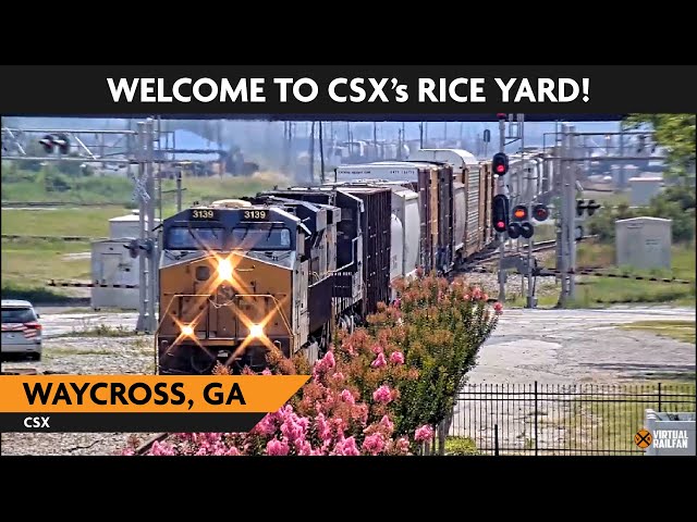 Waycross, Georgia, USA  Virtual Railfan  LIVE !