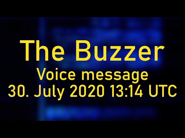 [UVB-76, The Buzzer] Voice Message; 30. July 2020, 13:14 UTC