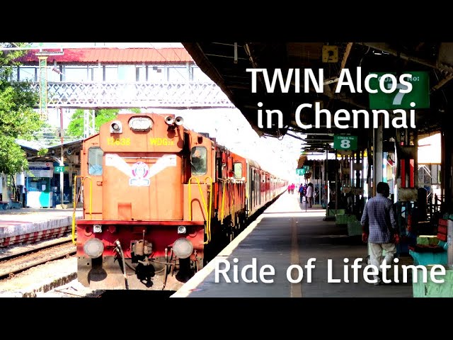 LTT-Karaikal  Express with Kalyan WDG-3A Twins |Last ALCO hauled train in Chennai Division