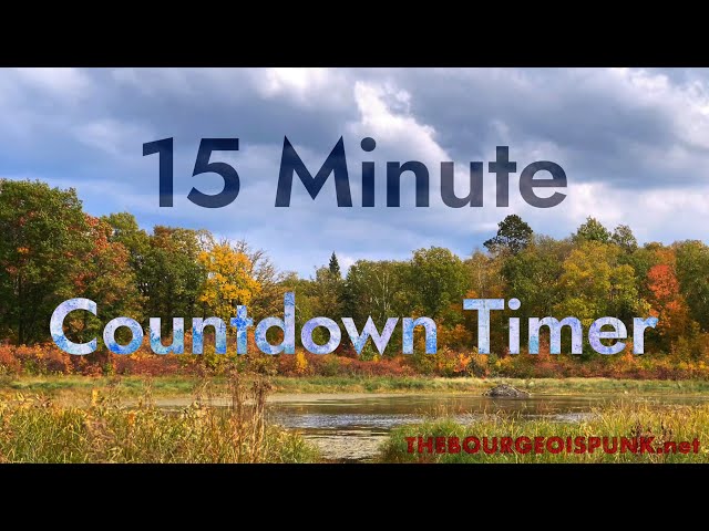 15 Minute Countdown Timer - Beaver Lodge - 4K