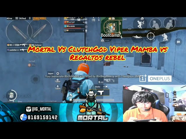 Mortal Vs ClutchGod Regaltos Rebel Vs Viper Mamba Bootcamp | Same Match