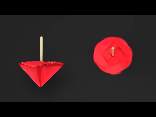 How to Make a Spinning Top: Simple Origami Paper Craft Tutorial