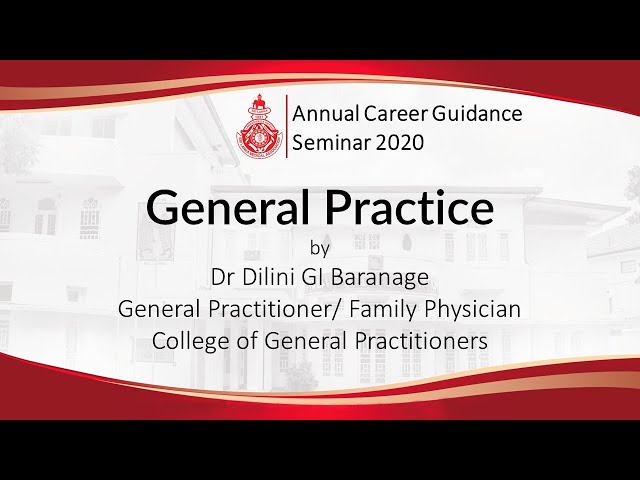 SLMA Career Guidance Seminar - General Practitioners