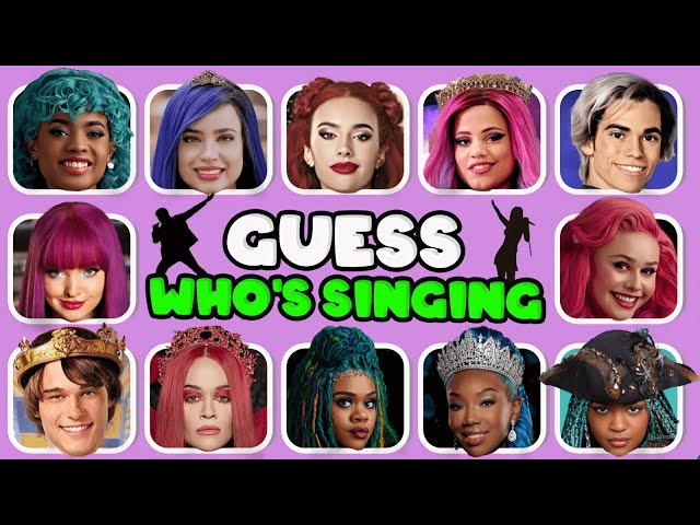 Guess Who's SINGING 🎶 Descendants: The Rise of Red ❤️ Red, Mal, Chloe, Uliana, Evie, Carlos, Jay...