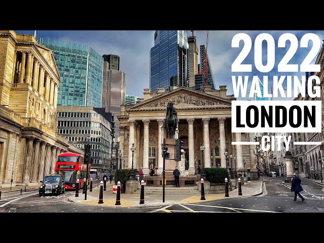 2022 London City Walking Tour| Liverpool Street to Oxford Street Series | St Paul's Cathedral 4kHDR